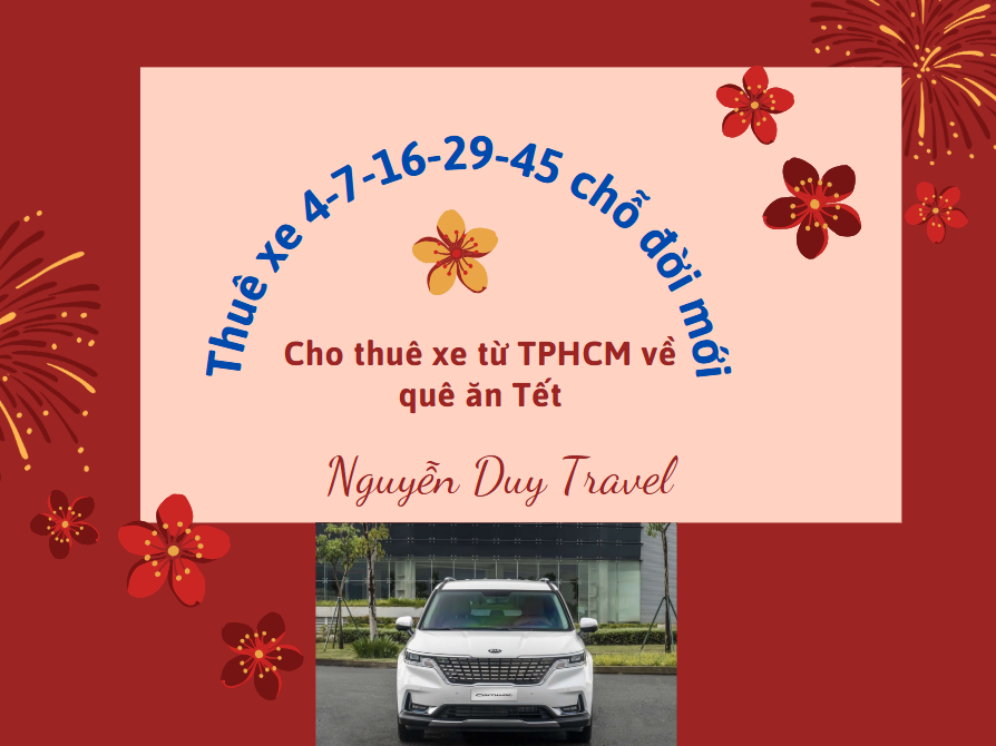Cho Thuê Xe Về Quê Ăn Tết Tại TPHCM (Sài Gòn) Giá Rẻ