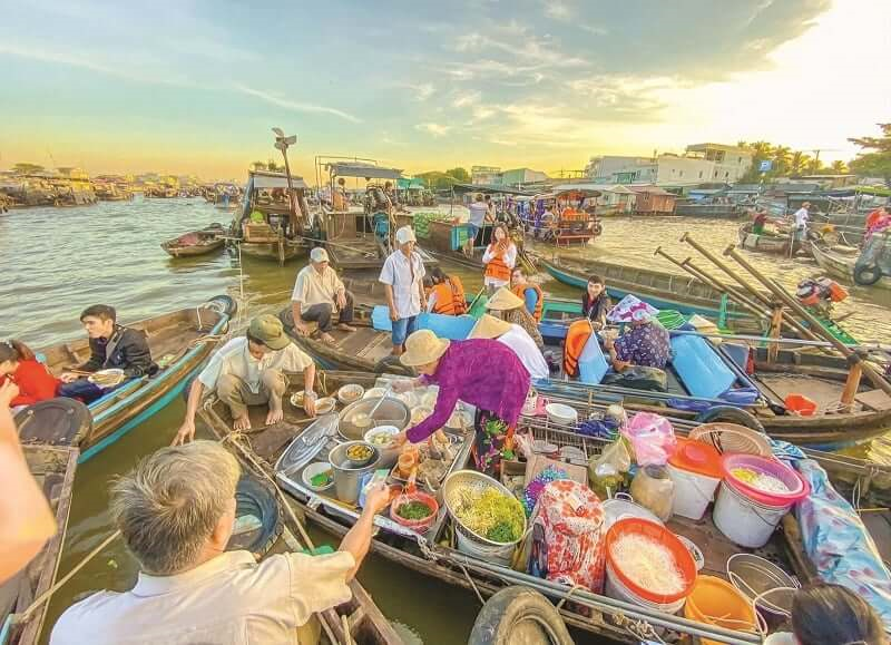 Chợ nổi Cái Răng ở Cần Thơ - Trải nghiệm không thể bỏ qua